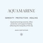 March Birthstone Aquamarine Gold Plated Necklace, thumbnail 9 of 12