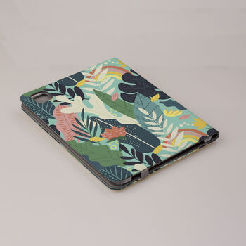 Tropical Forest Vegan Leather iPad Pro Folio Case, 5 of 7