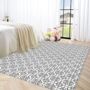 Grey Large Cotton Woven Rug, thumbnail 7 of 7