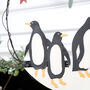 Christmas Penguin And Mistletoe Wreath, thumbnail 3 of 3