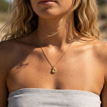 Gold Vermeil Ammonite Charm Necklace, 2 of 10