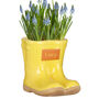 Personalised Yellow Welly Boots Planter, thumbnail 2 of 7