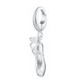 Sterling Silver Pointe Ballet Shoe Charm Necklace, thumbnail 6 of 9