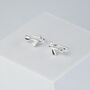 Sterling Silver Leaf Vine Drop Earrings, thumbnail 3 of 6