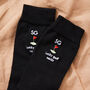 Personalised Golfer Black Socks, thumbnail 1 of 4