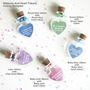 Personalised Wedding Favours Heart Bottles, thumbnail 2 of 5
