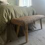 Wooden Hallway Bench With Wicker, thumbnail 2 of 10