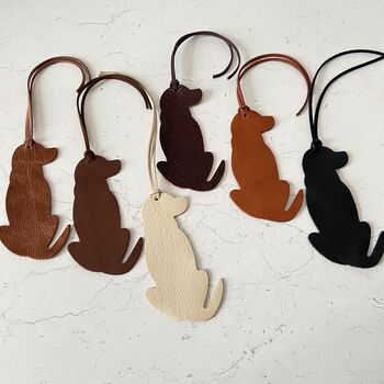 Leather Labrador Christmas Decoration / Bookmark, 3 of 9