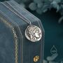 Sterling Silver Greek Coin Pendant Necklace, thumbnail 3 of 12