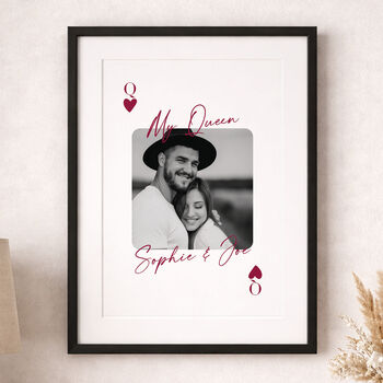 Custom Playing Card Print Valentine And Anniversary Gift, 9 of 11