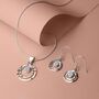 Personalised Birthstone Silver Infinity Universe Necklace, thumbnail 9 of 12