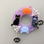 Halloween Fall Wreath Brooch Glow In The Dark Acrylic, thumbnail 3 of 9