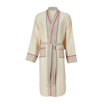 Rose Mete Hand Loomed Cotton Dressing Gown, 2 of 4