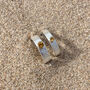 Citrine November Birthstone Ring In Textured Sterling Silver, thumbnail 3 of 10