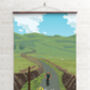 Way Of The Roses Cycling Travel Poster Art Print, thumbnail 2 of 6