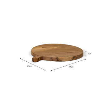 Personalised Large Round Teak Chopping/Serving Board, 7 of 8