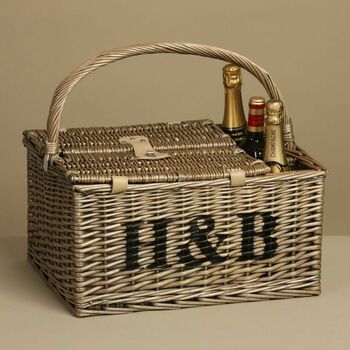 Personalised Four Person Picnic Basket, 2 of 5