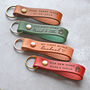 Personalised First / New Home Leather Keychain, thumbnail 1 of 9