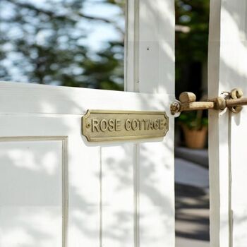 Customisable Brass Plaque For Indications, 7 of 9