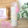 Spring Floral Print Fresh Linen Tube Candle | Easter Spring Decoration, thumbnail 1 of 2