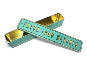 Extra Long Match Tin Storage Box Candle Gold Home Accessory Matches | Teal, 11 of 12