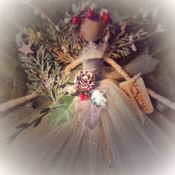 Personalised Enchanted Wood Christmas Berry Treetopper Fairy, 7 of 12