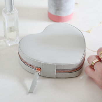 Personalised Heart Travel Jewellery Case, 5 of 10