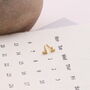'I Like My Sister' Sterling Silver Crystal Heart Earrings, thumbnail 4 of 8