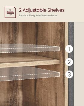 Storage Cabinet Cupboard With Sliding Door, 9 of 10