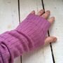 Cashmere Silk Wrist Warmers, thumbnail 5 of 7