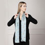 Birds Long Double Sided Silk Scarf, thumbnail 6 of 9