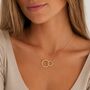 To My Daughter On Her Wedding Day Necklace – Interlocking Rings Wedding Gift, thumbnail 2 of 10