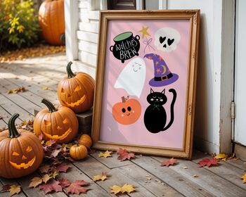 Witches Brew Halloween Art Print, 7 of 10