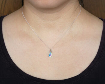 Fine Australian Opal Doublet Necklace In Sterling Silver, 2 of 5