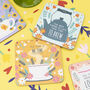 Set Of Four Floral Tea Cork Coasters | Gift Box, thumbnail 4 of 6