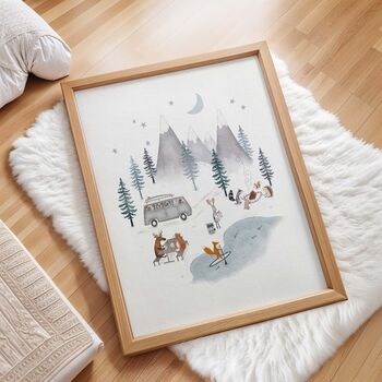 Cosy Forest Campsite Adventure Print Set, 3 of 5