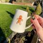 Ceramic Milk Jug With Embossed Gingerbread Man Motif, thumbnail 1 of 7