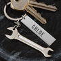 Personalised Spanner Engraved Keyring Gift, thumbnail 2 of 3