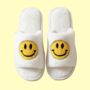 Happy Face Slippers White, thumbnail 1 of 7
