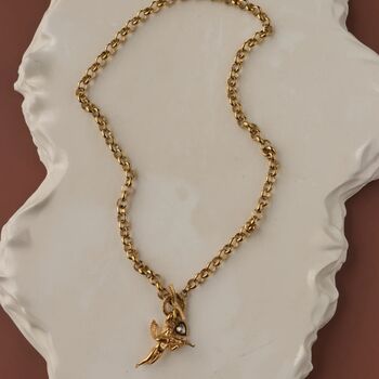Angel Cherub Pendant Necklace, 4 of 10