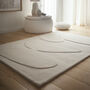 Origins Sculptured Pebble Oatmeal Rug, thumbnail 1 of 5
