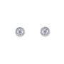 Balmoral Rhodium Gold Or Rose Gold Plated Stud Earrings, thumbnail 2 of 12