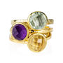 Gold Vermeil Gemstone Stacking Ring, thumbnail 1 of 12