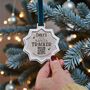 Personalised Santa Tracker Christmas Decoration, thumbnail 1 of 7