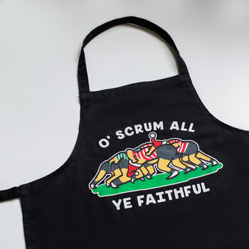 Funny Rugby Christmas Apron, 4 of 7