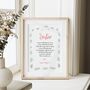 Personalised Sister Poem Gift – Birthday Or Christmas Print For A Big Or Little Sister, thumbnail 4 of 7