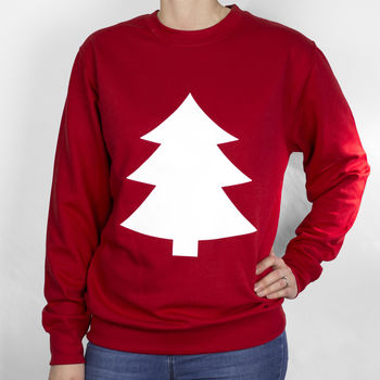 Minimalist Christmas Tree Unisex Sweatshirt, 2 of 5