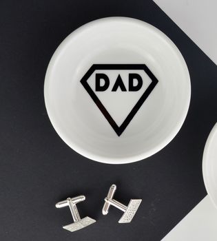 Cufflinks And Jewellery Dish Superhero Dad Collection, 4 of 7