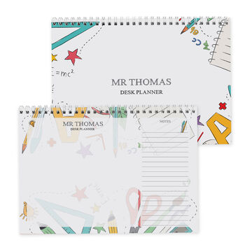 Personalised Desk Planner Teacher Gift, 4 of 5