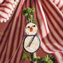 Handwoven Snowman Christmas Decoration, thumbnail 1 of 6